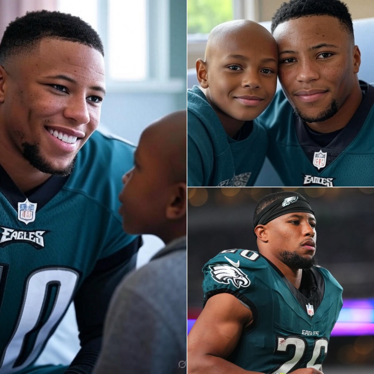 "Boy Battling Brain Tumor Only Asked for a Call—Saquon Barkley Flew to His Hospital Bed Instead... An 11-year-old boy fighting a deadly brain tumor had one final wish—just a phone call with his hero, Saquon Barkley. But what happened next left his entire hospital—and the internet—in absolute shock. No one expected what Saquon Barkley would do when he finally saw the message. This emotional true story will leave you speechless, with moments that will break your heart and resto…5-vut