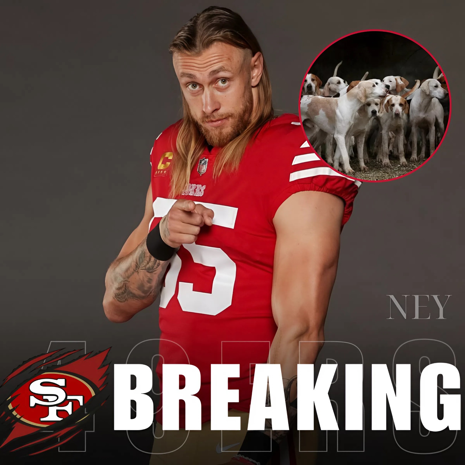 George Kittle calls it “Dogtopia” — a massive 15-hectare facility being developed outside California, backed by his $5 million investment. More than just a shelter, it’s a healing center for abused, neglected, and traumatized dogs. “We’ve got training fields, splash zones, 24/7 vet care — but most of all, we’ve got love.” Kittle says dogs aren’t just pets — they’re family. He hopes Dogtopia becomes a national model and inspires more athletes to take action. - ney