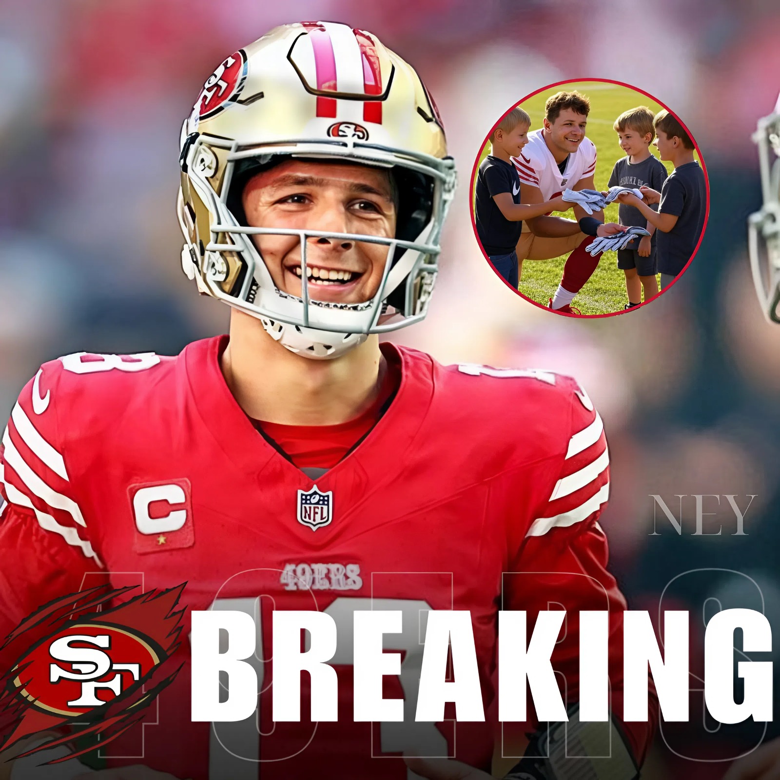 HEARTWARMING: Brock Purdy Quietly Visits Small Bay Area Field, Donates 200 Footballs And Gear To Undocumented Kids — No Press, Just His Dad Taking Photos. He Kneels Beside A 9-Year-Old Asking “Can I Play For The 49ers One Day?” And Tells Him, “If you work hard and love the game, anything’s possible.” The gesture is spreading hope across the community. - ney