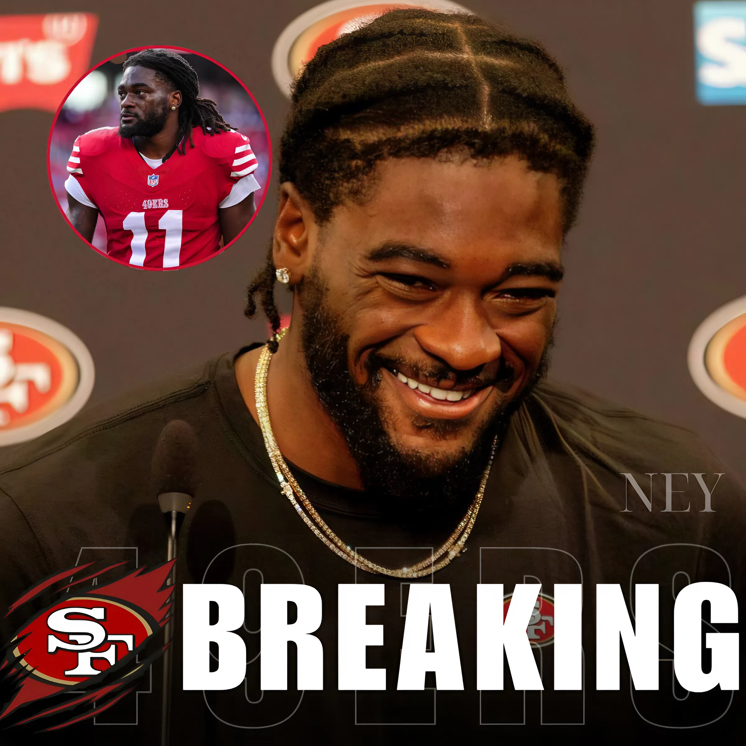 “I’ve never said this out loud…” — Brandon Aiyuk shares the dream he walked away from. 49ers wide receiver Brandon Aiyuk surprised fans with a raw, unexpected confession: his childhood dream wasn’t football. “There was something else — something that made me feel alive before the pads ever did,” he shared softly. He talked about rhythm, movement, and expression — of days spent chasing creativity rather than catches. But reality set in. Coaches pushed. The game took over. That other dream? It had to wait. “I buried it. I don’t even know if I could go back now,” he said. Then, after a pause, Aiyuk finally revealed what he once hoped to become... - ney