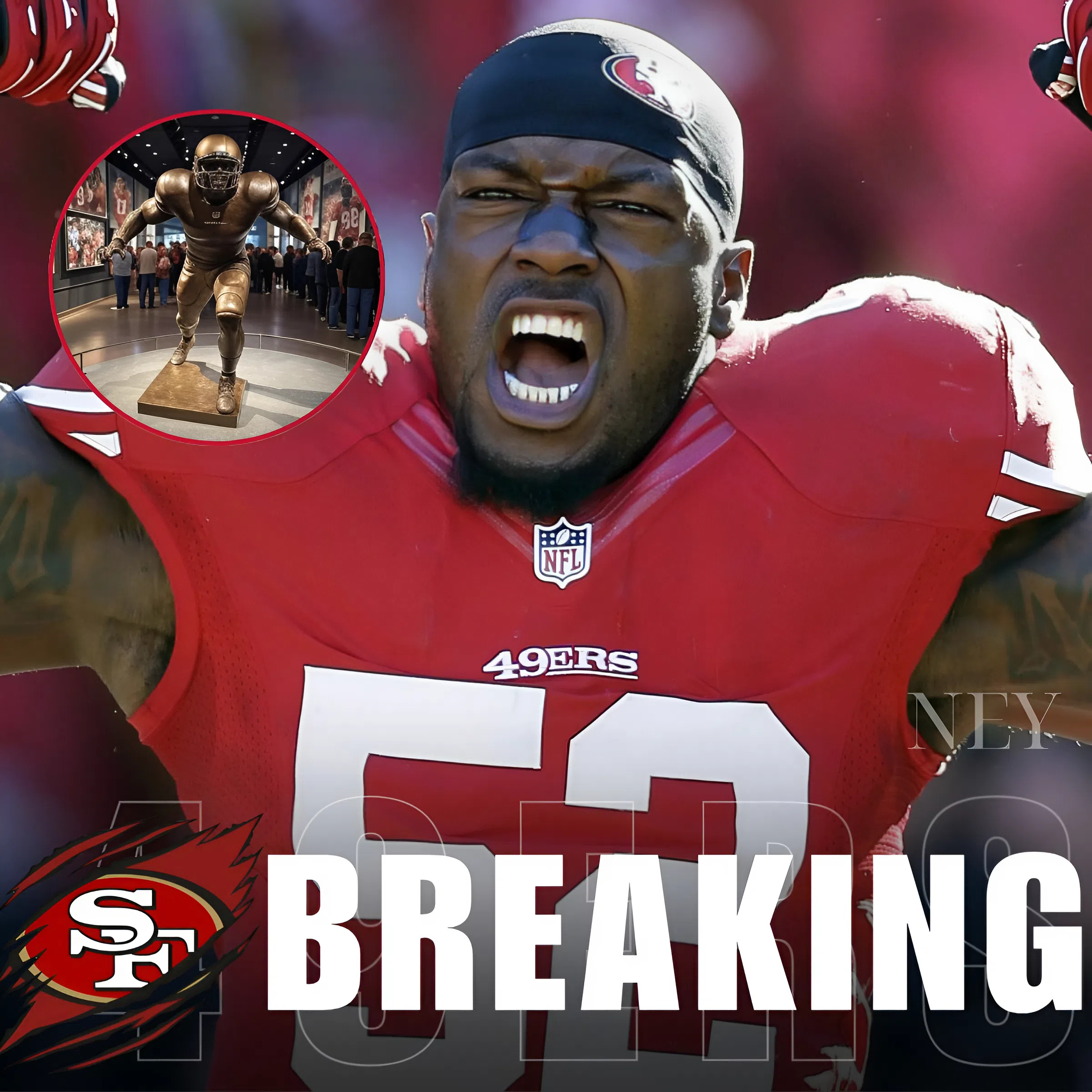 LATEST NEWS: In celebration of Patrick Willis’s upcoming Hall of Fame induction, the San Francisco 49ers Museum is debuting a powerful new exhibit chronicling his rise from rookie standout to franchise icon. Visitors will experience the grit, heart, and impact of one of the NFL’s most respected defenders... - ney