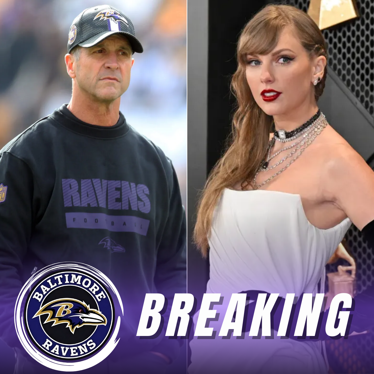 BREAKING: Head Coach John Harbaugh Bans Taylor Swift from Attending All Baltimore Ravens Games After Blaming Her as the Main Cause of the Ravens’ Super Bowl 2024 Defeat.D