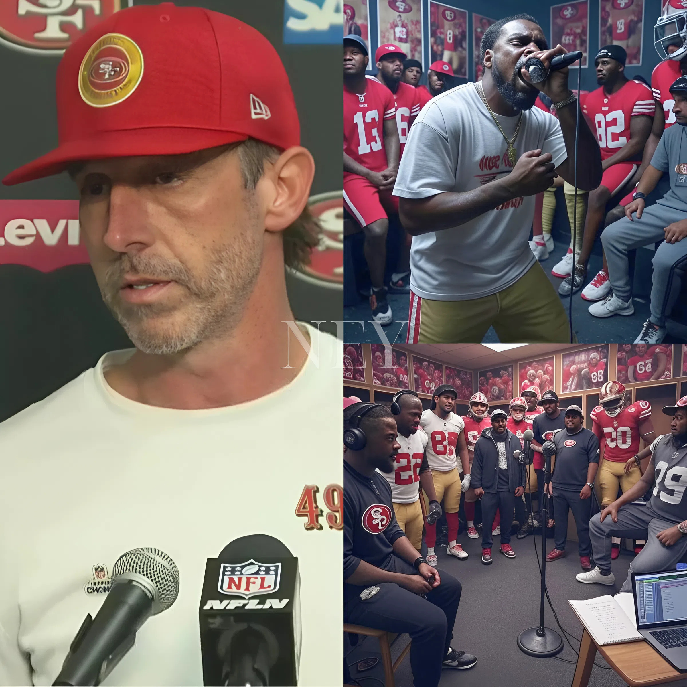 BREAKING: 49ers Players Rumored to Be Behind Surprise Rap Anthem — Recorded Inside Locker Room, It’s Got the Bay Buzzing. Word on the street (and social media) is that several Niners players have been laying down verses between practices — and the result is a rap track that’s already being shared in whispers around Levi’s Stadium. The question isn’t if they recorded it… but why. Is this just playful hype, or is there a deeper message behind the mic?... - ney
