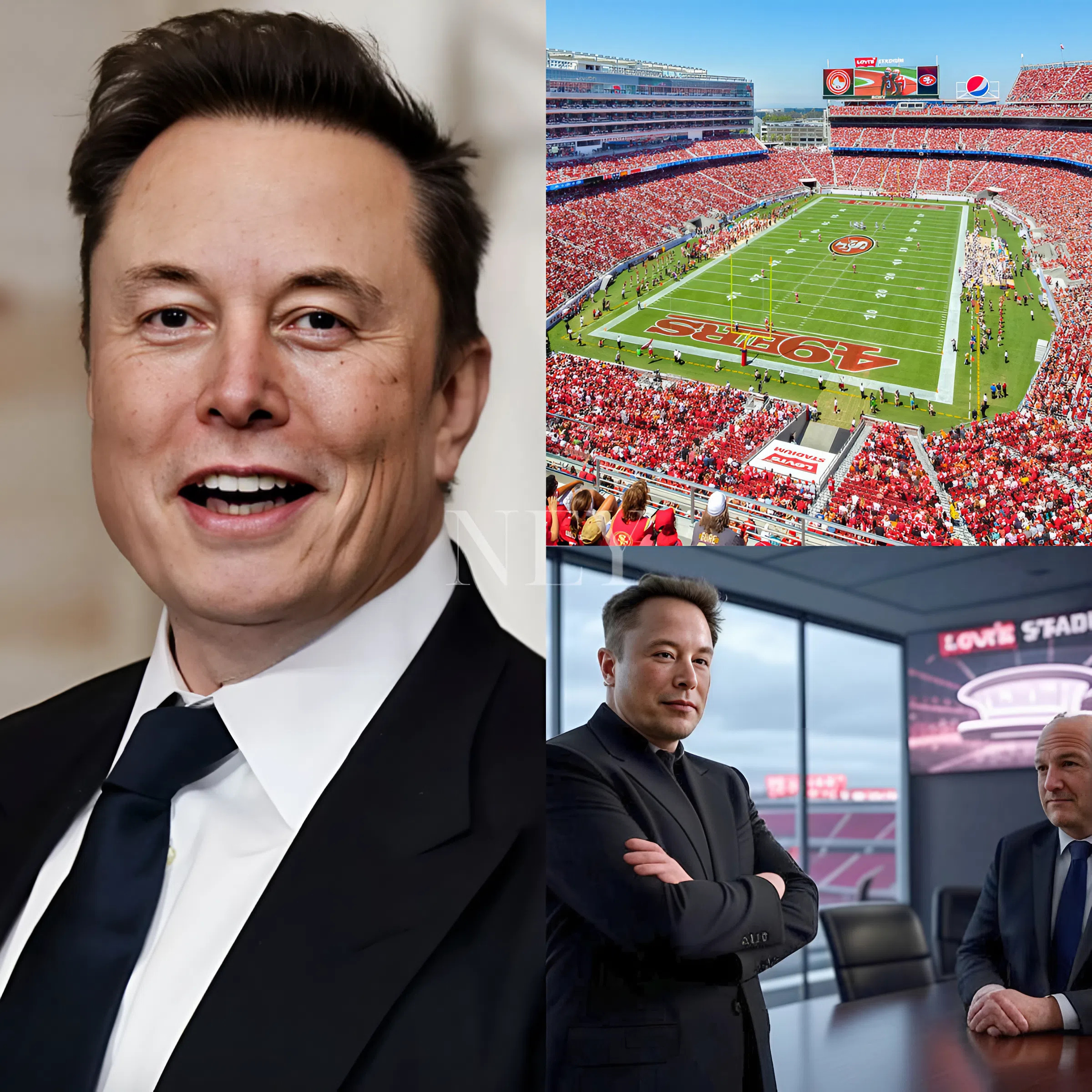NEWS JUST IN: Elon Musk approached the 49ers with a wild proposal — buy naming rights to Levi’s Stadium and rename it “Tesla Stadium,” offering long-term sponsorship perks in return. The twist? Insiders say Jed York didn’t even hesitate to say no. But why would the Niners reject such a powerful global name? And what does this say about the team's future plans, tradition… or something deeper we haven’t seen yet?... - ney
