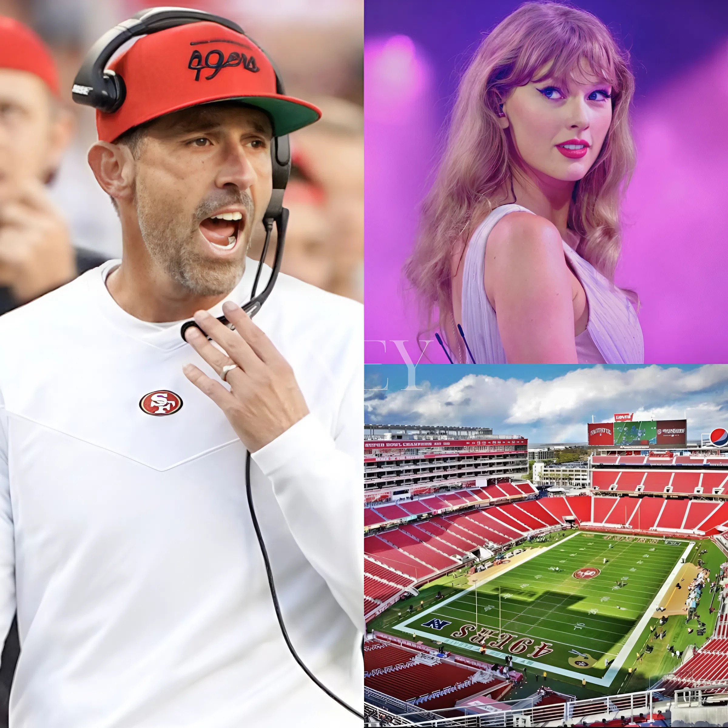 BREAKING: 49ers Coach Kyle Shanahan Sparks Controversy by Forbidding Taylor Swift from Attending San Francisco Matches, Citing Her as a ‘Bad Luck Charm’ After the Super Bowl Loss. Is this superstition gone too far, or a desperate move to change fate?... - ney