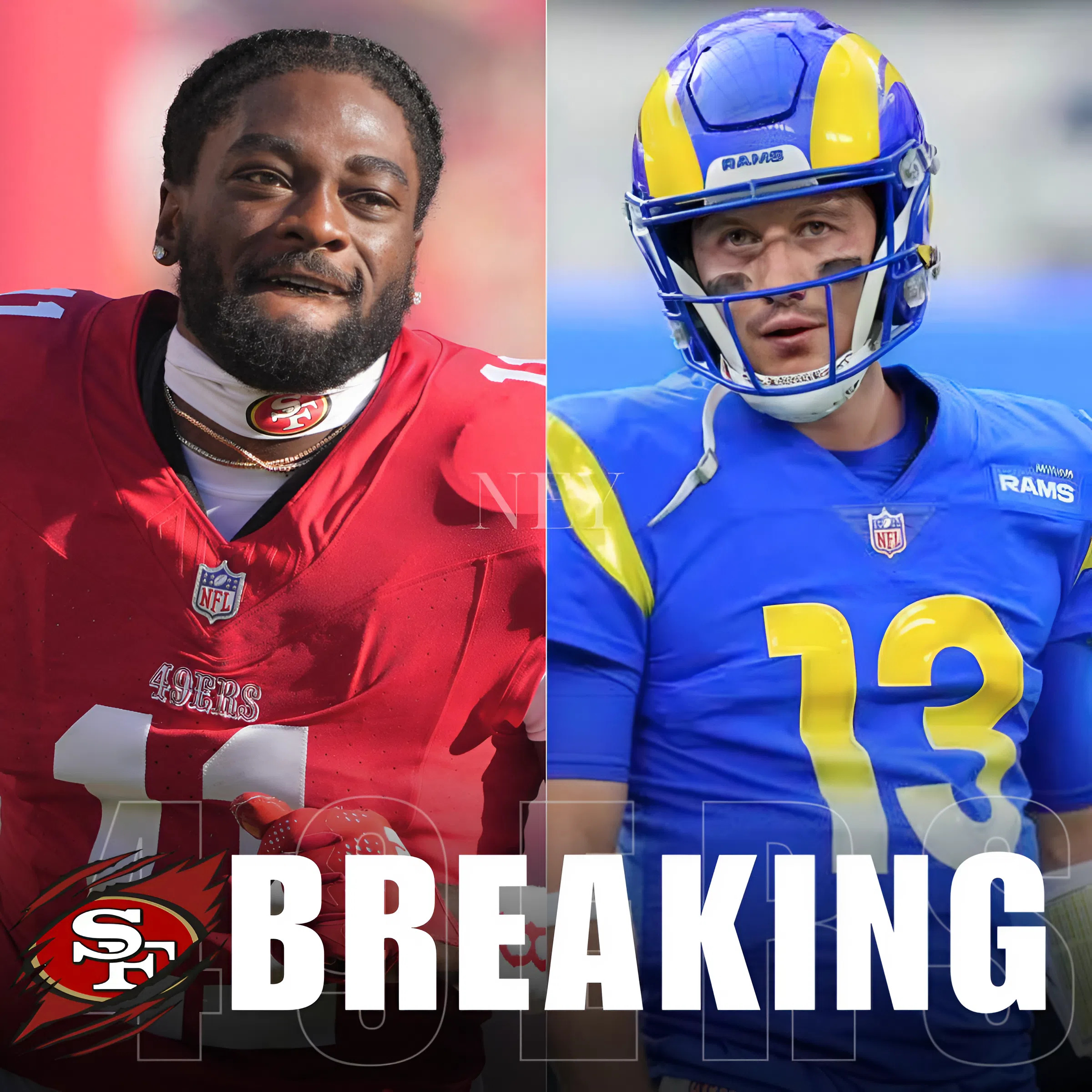 SHOCKING INTENSITY: The Los Angeles Rams caused chaos across the league after taking direct aim at the San Francisco 49ers’ black defensive standouts: “They might have the size, but their game is nowhere near ours… they don’t have the level it takes.” The insult set social media ablaze, dividing fans and analysts alike. But the 49ers weren’t about to let it slide — within hours, they dropped a seismic move that could completely change the NFC West’s balance of power. The burning question remains: is this just pre-season trash talk, or the opening salvo in a season-long war?... - ney