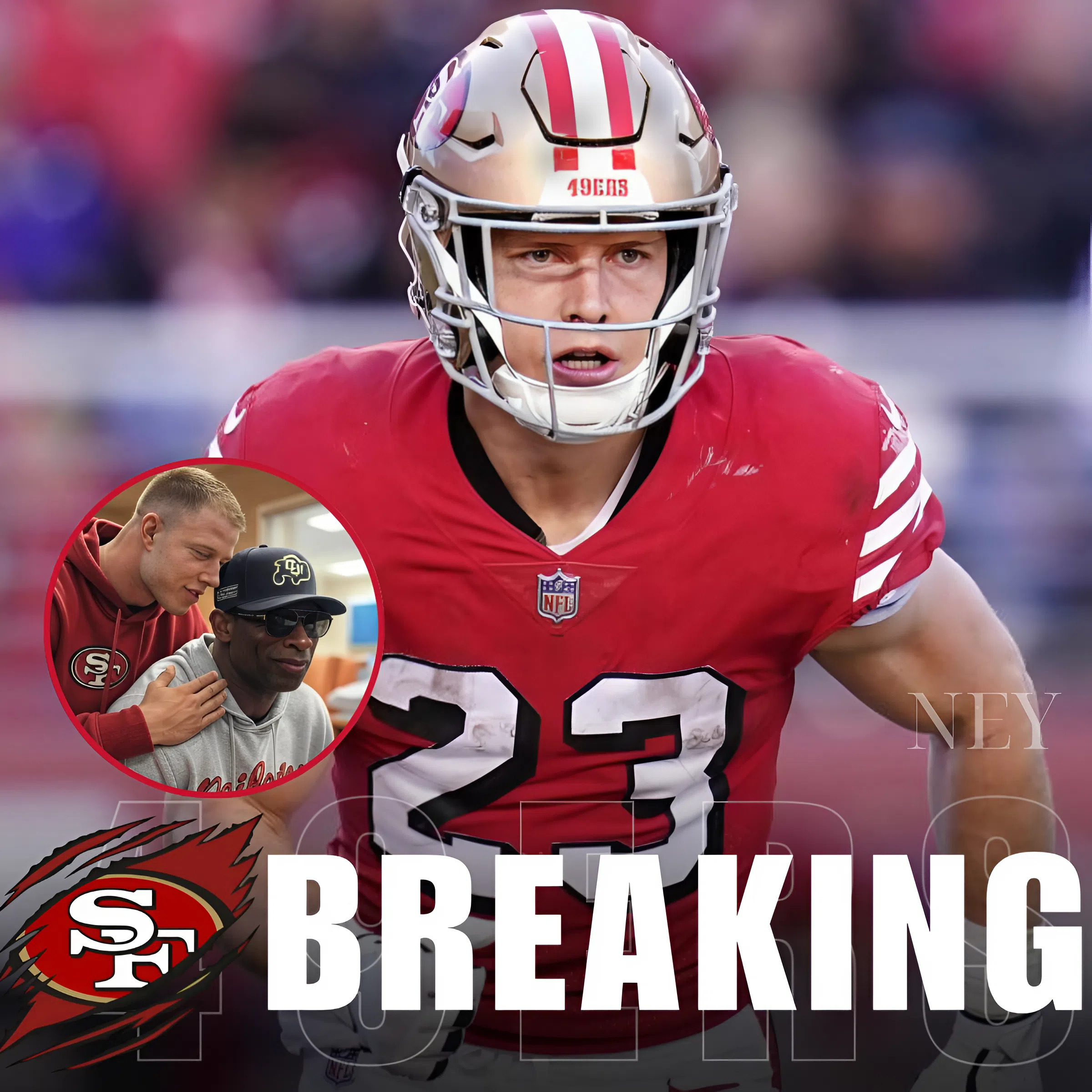 EMOTIONAL: 49ers star Christian McCaffrey donates $5 million to Deion Sanders — without saying a word to the media. Long before he wore red and gold, Christian McCaffrey watched Deion Sanders redefine greatness — in football, in baseball, and in life. Now, as Coach Prime faces a brutal cancer diagnosis, McCaffrey stepped in with quiet strength: a $5 million donation to help fund advanced treatment and awareness efforts. No press. No cameras. Just loyalty. "We were raised watching Prime Time… now it’s time to show up for him," a source close to McCaffrey said. Some moves don't need headlines. Just heart... - ney