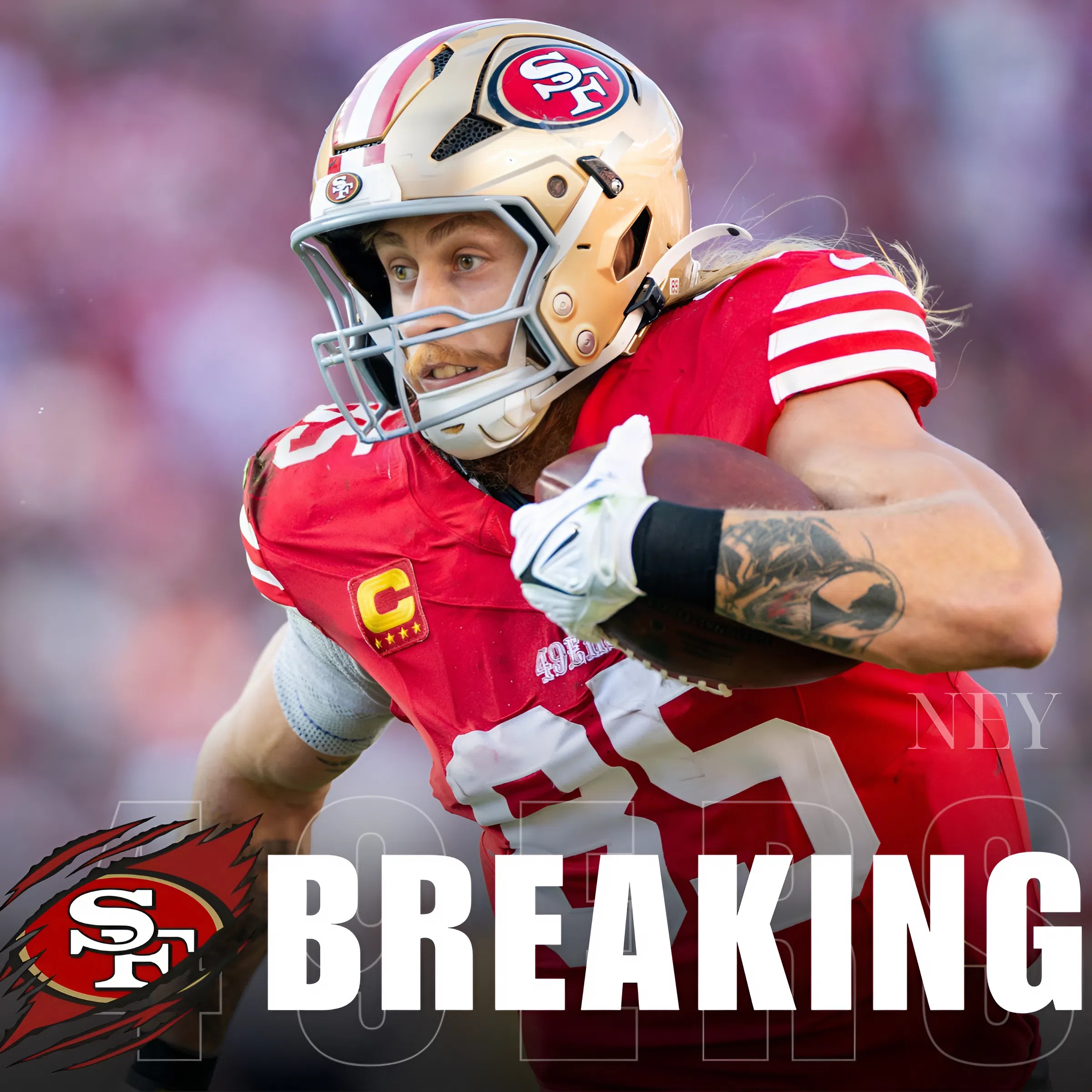 George Kittle turns heads: Vows that if the 49ers win Super Bowl 2025, half his bonus would go to struggling families in San Francisco — is this the move that makes him a hero beyond the field?... - ney